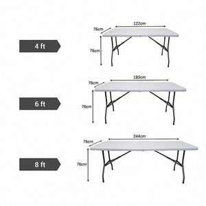 Custom-Made Polyester Rectangular Tablecloths Wrinkle-Free Reusable Durable Elastic Fabric 8ft Size for Weddings Parties <b>Outdoor</b> - Product Image 4