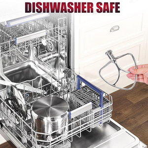Batidor Plano de Repuesto de Alta Resistencia, Accesorio de Batidor Plano de Acero Inoxidable para Batidoras <span class=keywords><strong>KitchenAid</strong></span> de Cabeza Inclinable de 4.5-5 Qt - Product Image 3
