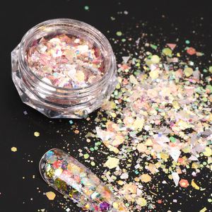 Wholesale Mixed Color Nail <b>Sequins</b> Flakes Set Irregular Iridescent Nail <b>Art</b> Glitter Decorations CE & MSDS Certified - Product Image 2