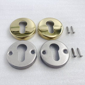 Serrure de porte de type <span class=keywords><strong>rond</strong></span> rosette à trou de clé 201 304 poignée à levier en acier inoxydable écusson - Product Image 3