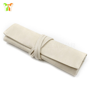 กระเป๋าเก็บแปรงแต่งหน้าหนัง PU แบบม้วนพับได้ มีสินค้าพร้อมส่ง - Product Image 2