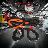Giahand Corde de remorquage cinétique de récupération en tissu 100% nylon de haute qualité, conception spéciale, 9m*13mm pour 8 tonnes, outils d'urgence CN;JIA