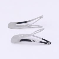 Petite pince à cheveux en métal en forme de larme de 50 mm pour la décoration des cheveux