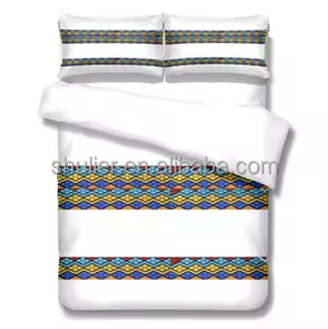 Maßgeschneiderte Bettwäsche-Sets mit individuellem Druck, Heimtextilien in Sondergrößen, Äthiopisches Traditionelles Saba <span class=keywords><strong>Telet</strong></span> Design - Product Image 5
