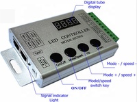 Contrôleur LED intelligent RGB HC008 numérique 5V-24V 2048 points RGB SK6812 SM16703 WS2811 8208 avec télécommande pour terrain de jeux pour enfants