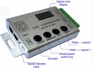 Contrôleur LED intelligent RGB HC008 numérique 5V-24V 2048 points RGB SK6812 SM16703 WS2811 8208 avec télécommande pour terrain de jeux pour enfants - Product Image 2