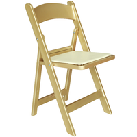 Chaise pliante d'extérieur en résine blanche pour événements, mariages, jardins, style Tiffany et Wimbledon, vente en gros, pour marchés en ligne chinois