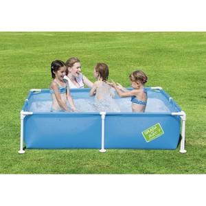 Piscina inflable cuadrada Intex de 120x120x30cm para niños, para jugar y nadar al aire libre - Product Image 2