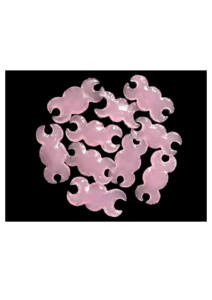 จี้รูปพระจันทร์สีชมพูโอปาไลต์ขายดีอันดับต้นๆ งานแกะสลักควอตซ์ทำมือ บำบัดด้วยเรกิ - Product Image 6