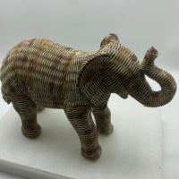 Statue d'éléphant en résine taille réelle, Sculpture moderne, décoration de la maison