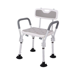 Yuelang <b>Shower</b> Chair Aluminum Alloy White Non Slip For Elderly Pregnant Adults Bathroom Safety Equipment - Product Image 2