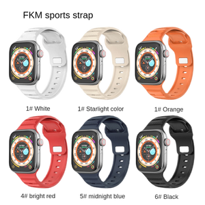 <span class=keywords><strong>Correa</strong></span> Oficial BEEFLYPOWER de Moda, de Goma Suave con Hebilla Metálica Negra y Plateada, con Perforaciones, para Apple Watch Ultra 11 10 38mm 42mm - Product Image 2