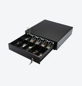 High Quality Black Top selling Cash drawer for POS terminal with 4 bill 5 bill Mini cash drawer with RJ11