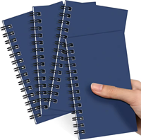 Mini cahier d'exercices personnalisable pour étudiants A4/A5/A6, reliure spirale et à feuilles mobiles, couverture en tissu et papier kraft avec stylo à bille