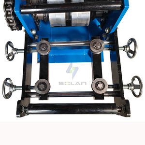 מכונת עיצוב פרופילים לגלגול דלתות תריס אלומיניום ופלדת אל-חלד בצורת L עם מנוע ומסבים, דגם סולן חדש לשנת 2025 - Product Image 4