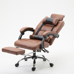 Poltrone Direzionali Girevoli con Schienale Alto al Miglior Prezzo, Sedie da Ufficio Ergonomiche di Lusso in Pelle - Product Image 6