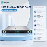 Server Rak HPE ProLiant DL360 Gen11 4510 1U 100% Teruji Sepenuhnya Perangkat Keras Enterprise Dengan Garansi 3 Tahun Server Komputasi