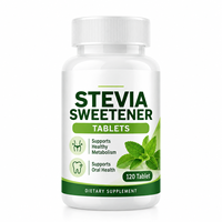 Comprimés d'extrait de stévia naturelle OEM, favorisent un métabolisme sain, 200 mg, sans sucre, qualité alimentaire, édulcorant à la stévia