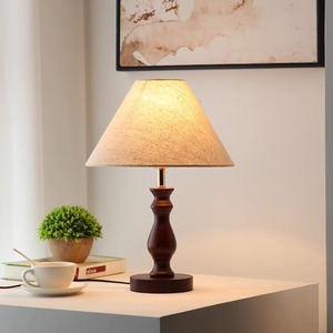 <b>Table</b> Lamp E27 Led Touch Control Eye Caring Bedroom Bedside Light French Cream Style - Product Image 2