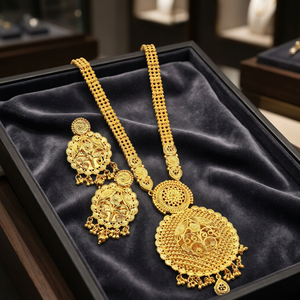 Wholesale Forming 14K 18K 24K Micro Gold Filled <b>Long</b> <b>Necklaces</b> Set, Fashion <b>Long</b> <b>Necklaces</b> Set, Traditional Design Jewelry Set. - Product Image 4