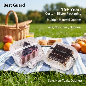 Bandeja Plegable Transparente Termoformada a Medida para Alimentos, Contenedor Desechable para Pasteles, Caja de Regalo para Panadería - Product Image 3