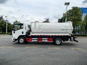 Factory Price 5000liters 5cubic Tanker Capacity 4X2 6wheeler Isuz U ELF septic <b>suction</b> truck Truck sewer vacuum truck for Sale - Product Image 3