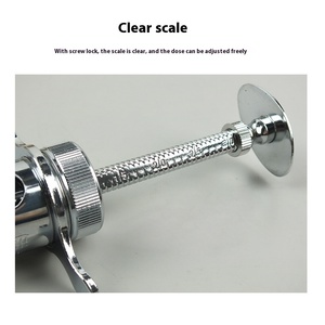 Aiguille d'injection vétérinaire spéciale pour porcs, seringue droite en métal avec tube interne en verre, accessoires pour machines-outils - Product Image 2