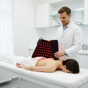 Appareil de photothérapie LED photodynamique portable, coussin pour tout le corps, thérapie par lumière rouge 660nm/850nm, à brancher à la maison, soulagement des mains et des pieds - Product Image 4