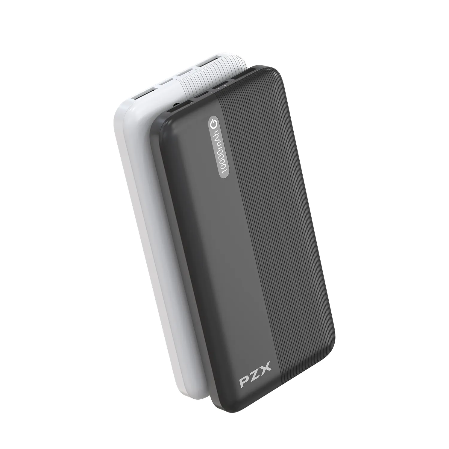 PZX-cargador portátil V07 de 10000mAh para teléfono móvil, Banco de energía móvil con doble salida USB, carga rápida 2.1A, pequeño y de gran capacidad