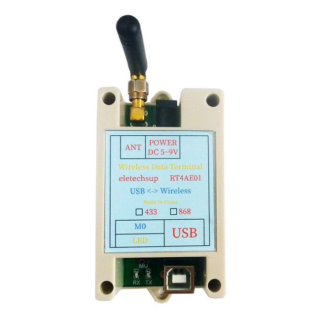 RT4AE 01 433M 868M RS485 USB Wireless Transceiver Serial Data Long Distance Transmission Module Standard Mounting
