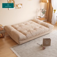 Moderno Sofá Cama Convertible de Tela para Dormitorio, Hotel o Apartamento, Mueble Elegante y Plegable para Sala de Estar