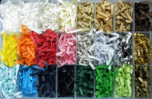 ECO all'ingrosso ricicla la <span class=keywords><strong>carta</strong></span> Kraft tagliuzzata marrone dei materiali per il riempimento del cesto e la scatola di spedizione del sacchetto d'imballaggio del cestino del regalo - Product Image 6