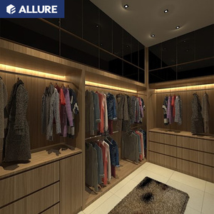 Allure Draagbare Vouwen Houten Dubbele Deur Woonkamer <span class=keywords><strong>Computer</strong></span> Tafel Slaapkamer Garderobe Ontwerp Met Locker - Product Image 2