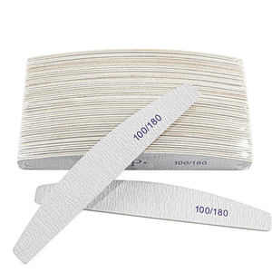 50 adet ahşap tırnak dosyaları 180/240 Grit doğal tırnak, bükme kırmadan - Product Image 5