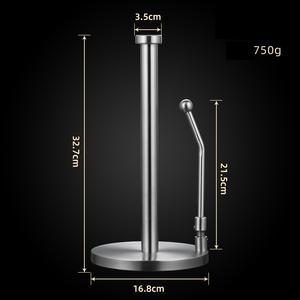 מכירה לוהטת באיכות גבוהה מתכת מטבח רול מחזיק נייר טואלט רול מחזיק משלוח עומד נייר מחזיק מגבת מטבח - Product Image 5