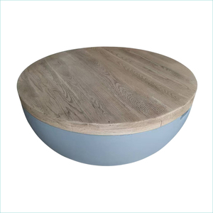 <span class=keywords><strong>Mesa</strong></span> de Centro Redonda de GRC para Exteriores, <span class=keywords><strong>Mesa</strong></span> de Té para Patio de Villa, Muebles de Cemento Impermeables para Exteriores, <span class=keywords><strong>Mesa</strong></span> Auxiliar de Concreto - Product Image 2