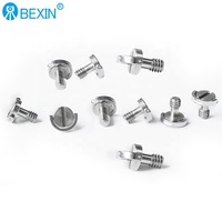 BEXIN 1/4 "-20 щелевых D-образных колец Скрытая камера штатив с шаровой головкой крепежный болт и гайка для Sachtler и Manfrotto
