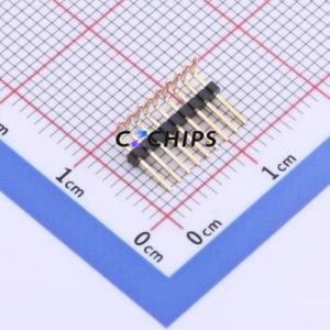X1311WR-09J-C26D40 Pin Header Bent Lead Through Hole,P=1.27mm Connector 1x9P 1.27mm 1.27mm Pin Header - Product Image 1