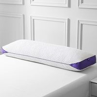Oreiller corporel orthopédique 52 pouces en mousse à mémoire de forme déchiquetée à convection d'air 3D, confort personnalisé, respirant, long, pour dormeurs latéraux