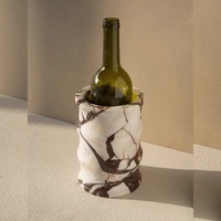 Marmer alami ember es anggur merah bir Nordik rumah tangga wiski sampanye pendingin Modern botol es anggur pendingin anggur dapur