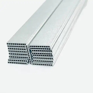 Tuyaux d'<span class=keywords><strong>harmonica</strong></span> pulvérisés au zinc en alliage d'extrusion de bonne qualité petit tube de radiateur en aluminium plat à 10 trous 12*1.4 <span class=keywords><strong>Micro</strong></span> canal - Product Image 2