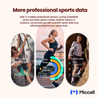 Reloj Inteligente Miccell 1.72 TFT LCD con Pantalla Táctil 4G, Brújula, Correa de Silicona, Monitor de Salud, GPS, Rastreador de Actividad Física, Resistente al Agua, Unisex