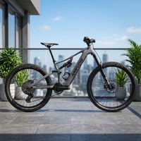 Vélo électrique 2027 Amflow PR / PR POR avec cadre en carbone, batterie lithium-ion 800Wh, et jeu de clés dynamométriques FOX Float Rhythm Simple