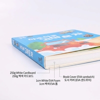 Libro de aprendizaje temprano con sonidos, temática de camión, tapa dura, libro educativo de cartón para niños pequeños y preescolares