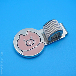 Pen <b>Clip</b> Zinc Alloy 50 Mm Metal Stationery Accessory With Pig Design For Business Gifts - Product Image 1
