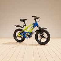 Vélo pour enfants 16 pouces, roue en alliage de magnésium monobloc, cadre en acier, frein à disque, selle réglable, vélo avant