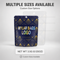 Bolsas de Mylar a Prueba de Niños, Bolsas con Cierre Personalizadas Impresas Digitalmente, Bolsas de Embalaje Reutilizables