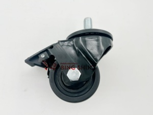 Hochbelastbare 3-Zoll Feststellbare Gewindestangen-Rollen (4-teilig M16*30) |   Schwenkbare Transportrollen PU/PP Kugellager 300kg Tragfähigkeit - Product Image 4