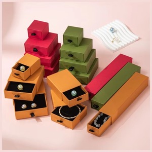 In Stock High-End Book Shaped Jewelry Packaging Gift <b>Box</b> with Drawer for Bracelet Earrings Pearl Necklace Ring <b>Storage</b> - Product Image 3