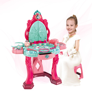 <span class=keywords><strong>Valise</strong></span> de jeu pour fille, table de maquillage de princesse avec lumière et musique pour les enfants de 2 à 13 ans - Product Image 4